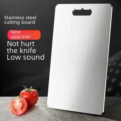 Commercial-Grade Stainless Steel Double-Sided Mildew-Proof Cutting Board for Fruits and Vegetables