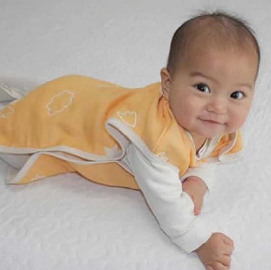 Angel Baby Made in Baby R661 Pajacyk, Japonia, 6-warstwowa gaza, Prezent, (Pomarańczowy)