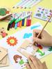 20pcs Montessori Drawing Wooden DIY Painting Template Stencils