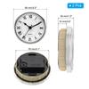Uxcell Quartz Clock Insert  Round Quartz Movement Miniature Clock Fit 78mm/61mmDiameter Hole for Replacement Home 1/2 Pcs