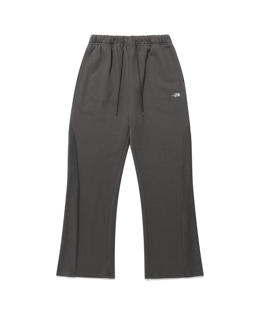 NICEGHOSTCLUB Boots Cut Panel Sweat Pants_Charcoal(Ng2Fsupa00A)