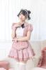 Lyrical Palette Cosplay Halloween Idol Tweed Maid Pink [Clear Stone] Women's
