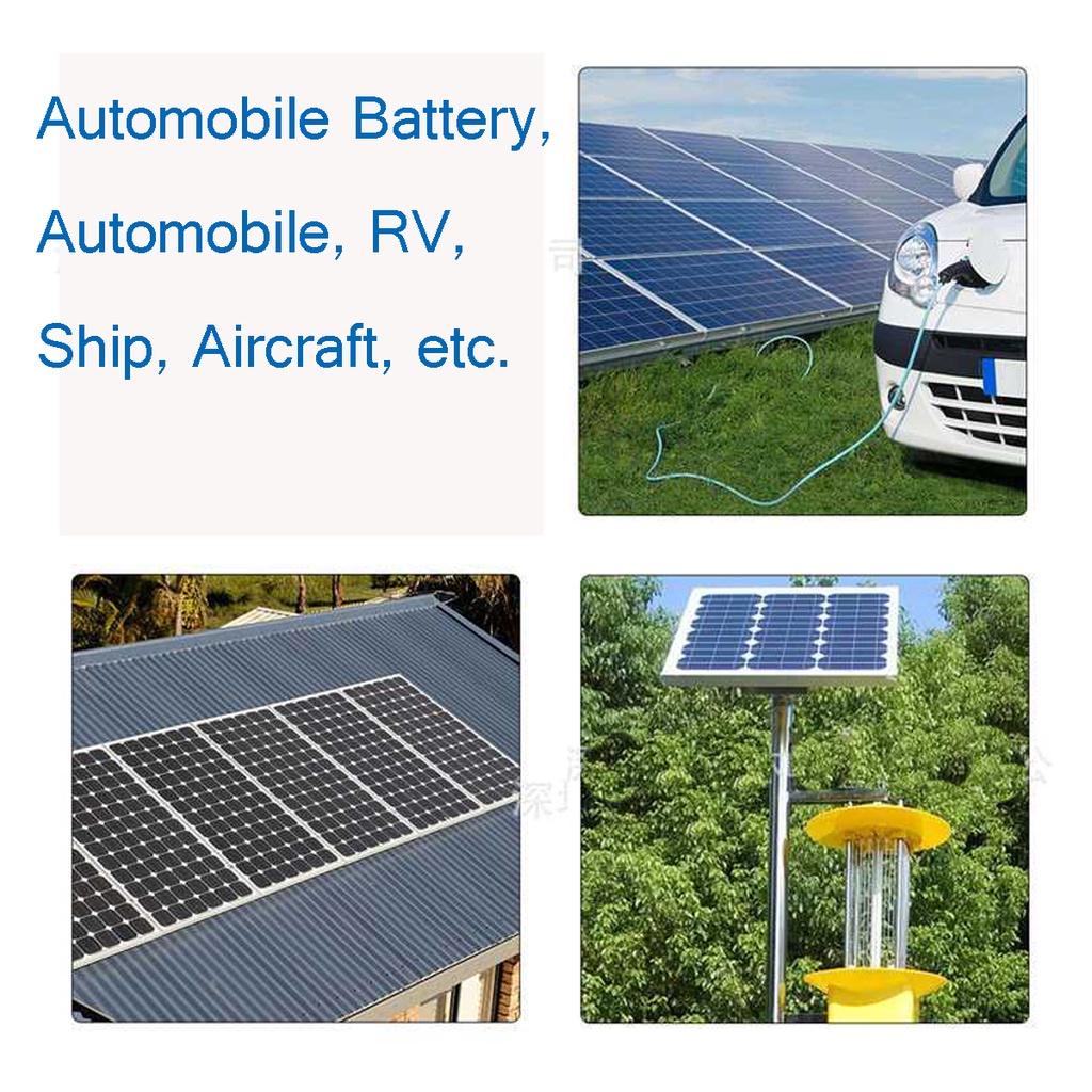 Dual USB Solar Panel Monocrystaline Solar Cells Solar Panel with 10-50A Controller for Car Yacht RV Battery 200W 12V