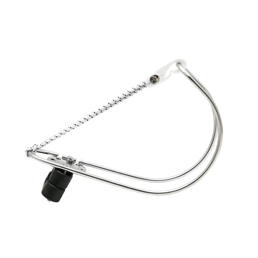 Boat Lifebuoy Ring Horseshoe Bracket Marine Hardware Boat Life Buoy Holder Adjustable Swimming Ring Brackets Rustproof for Yacht
