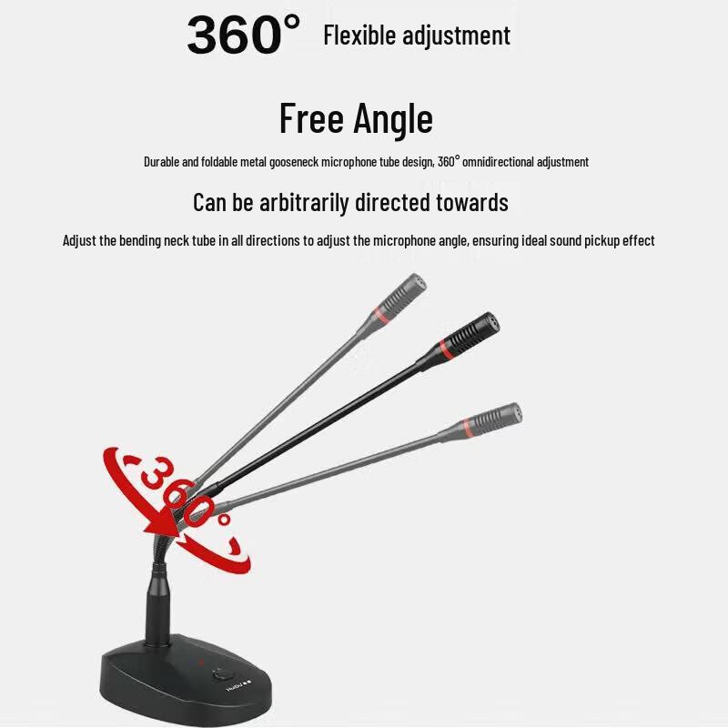 HuiDu MY-9108 Professional Wired Gooseneck Conference Microphone (CN Version)