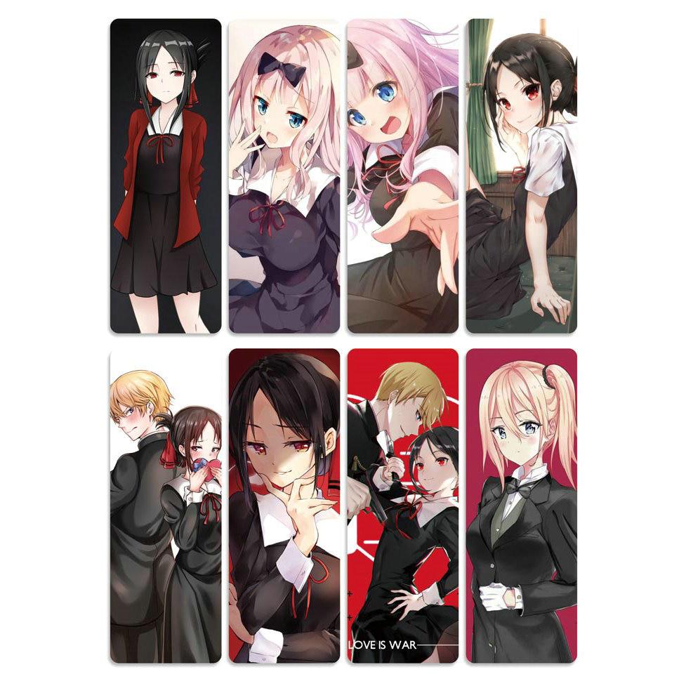 8pcs Kaguya Sama Love Is War Anime Bookmarks Waterproof Transparent Pvc Plastic Bookmark Beautiful Book Marks Gift Buy At A Low Prices On Joom E Commerce Platform