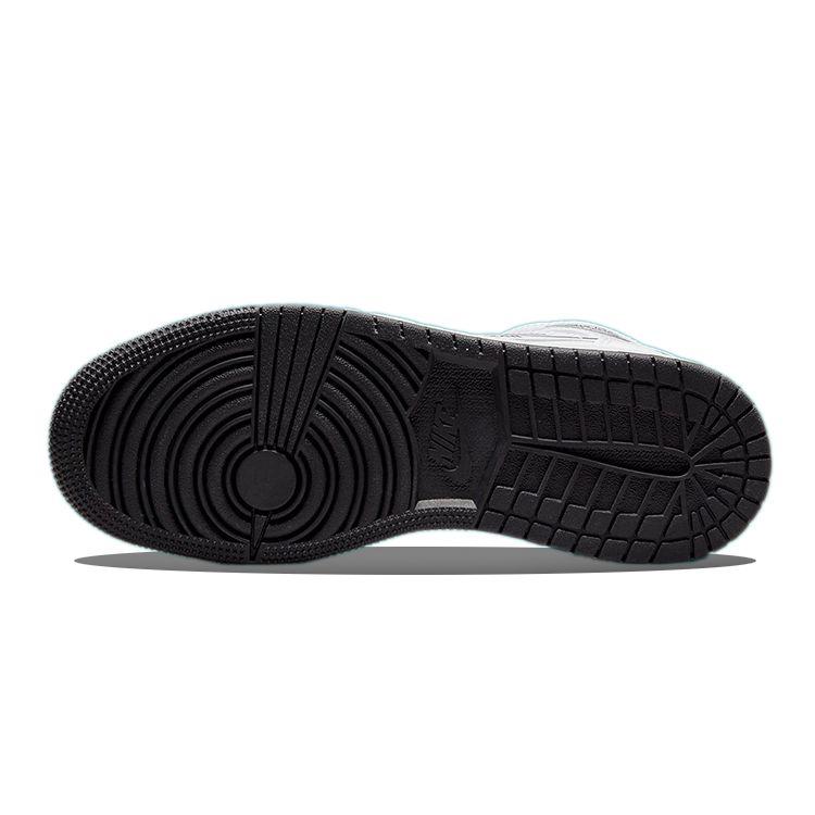 Air Jordan 1 Mid GS Schematic Dětské tenisky Bílá Černá DQ1864-100