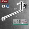 Extendable Wall Mounted Faucet Made of Stainless Steel for Cleaning Tasks