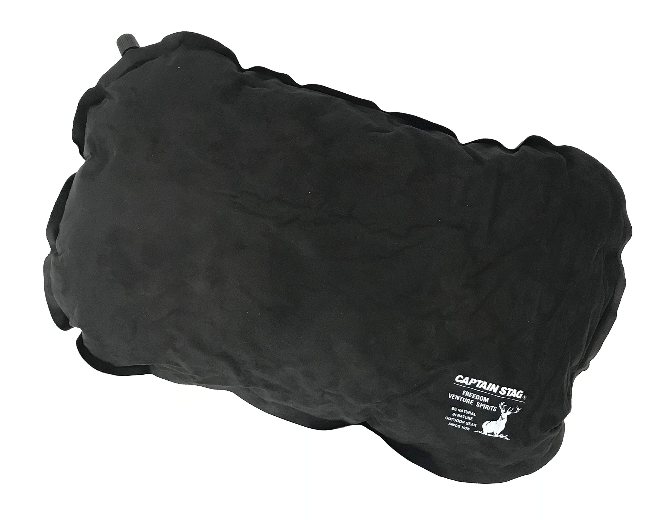 

Надувная портативная подушка для кемпинга Captain Stag для автокемпинга, в комплекте чехол для хранения, черная подушка, (Флокированная поверхность, Нескользящая основа), Сумка, чёрный