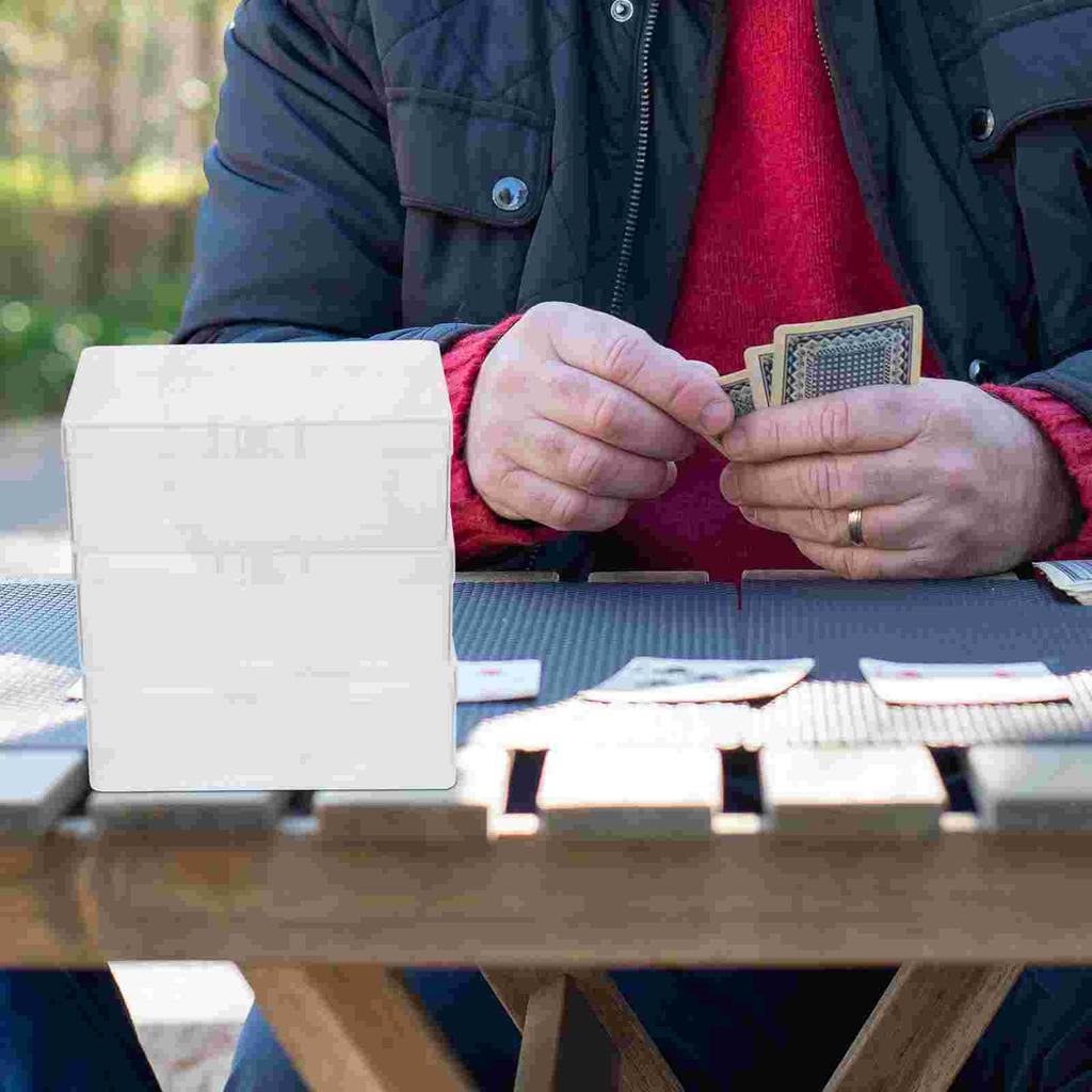 3 Stück Kartenaufbewahrungsbox Beschläge Leere Plastikboxen Pokerkarten Etui Süßigkeiten Spielteile Behälter Pp Schmuck Klein