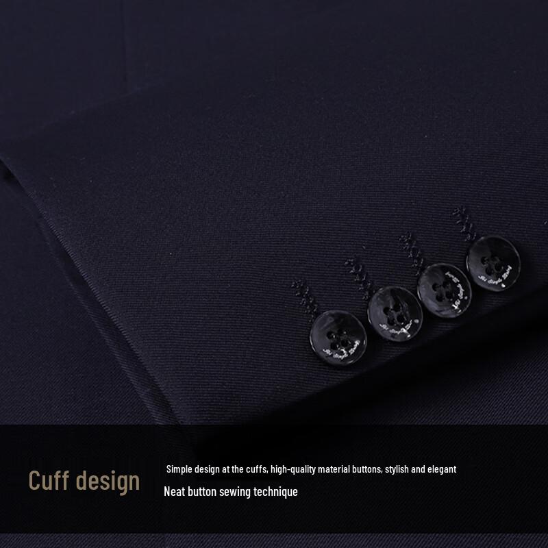 Romon Men's Chinese Style Stand Collar Suit Set