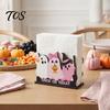 Halloween Kitchen Paper Towel Holder Wooden Napkin Holder, Ghost Pumpkin Tabletop Decor for Dining Room, Cute Theme Storage Spooky Organizer