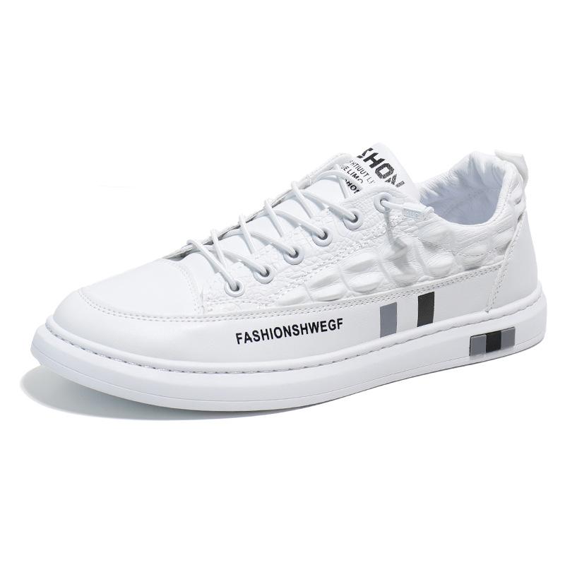 Мужская обувь Весна и осень Однослойные туфли Деловые повседневные белые туфли Мужские — фото 5