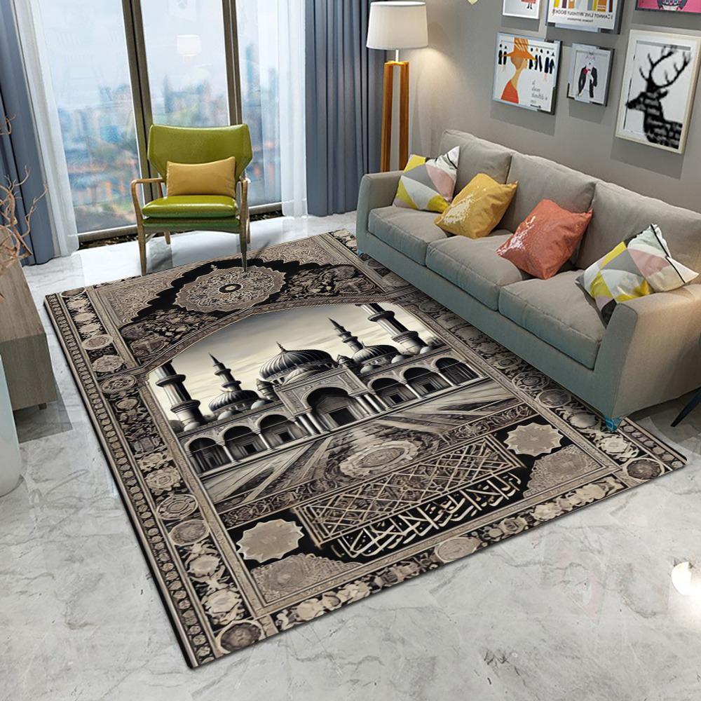 Retro Evropský Perský Styl Hradní Koberec Obývací Pokoj Pohovka Ložnice Pracovna Kuchyně Rohožka u Vstupních Dveří Protiskluzový Luxusní Domácí Dekorace Koberec
