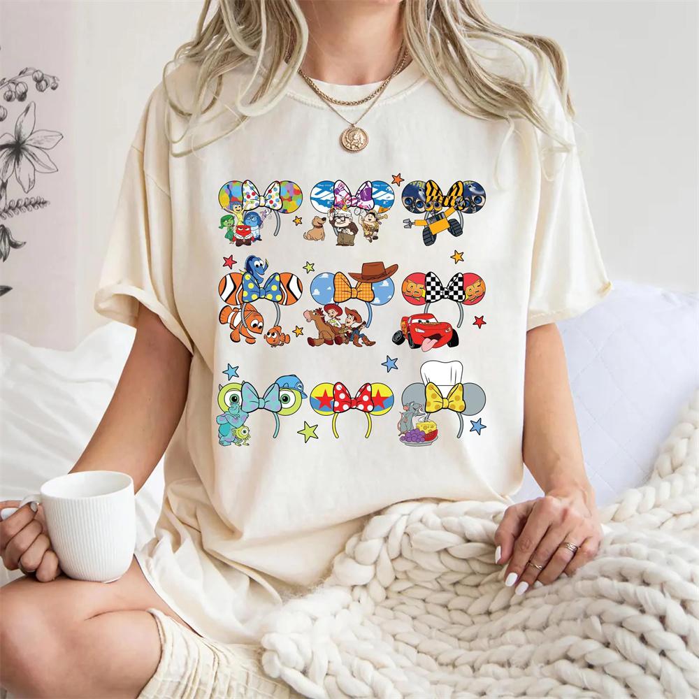 Pixar Trendy Toy Story Sweatshirt TShirt Find Nemo Turtleneck McQueen Lightning Cotton TShirt Summer Unisexs Top