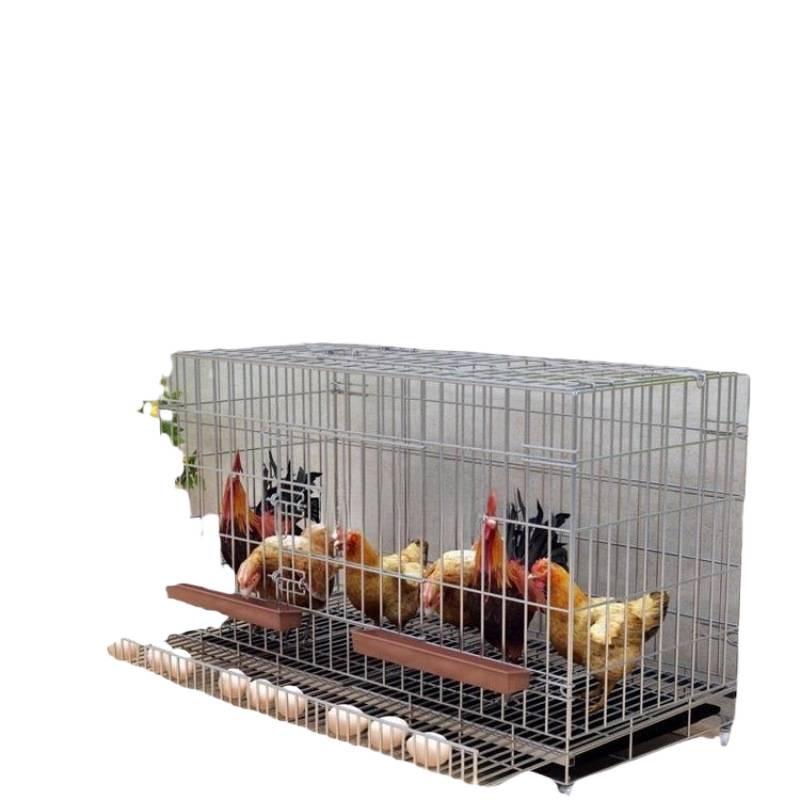 Large Automatic Folding Chicken Coop with Manure Cleaning, Wire Mesh, Suitable for Ducks and Geese