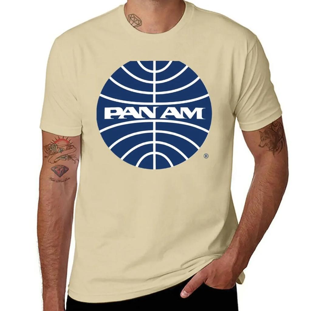 Pan Am Mid 1950s Globe Inverted T-Shirt Animal Prinfor Boys Shirts Graphic Tees Mens T Shirt Graphic
