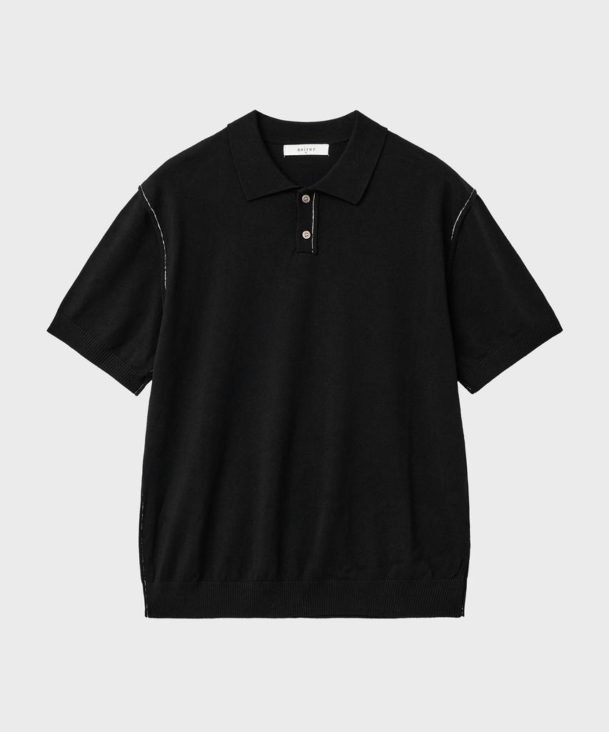 NOIRER Low Cut Polo Knit (Black)