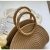 Korean Style Women's Handbag: 2026 Summer Woven Cotton Rope Tote