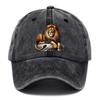 1 pièce   Casquette de baseball unisexe réglable avec imprimé lion, légère, respirante, style papa, avec visage de lion, chapeau décontracté d'extérieur pour