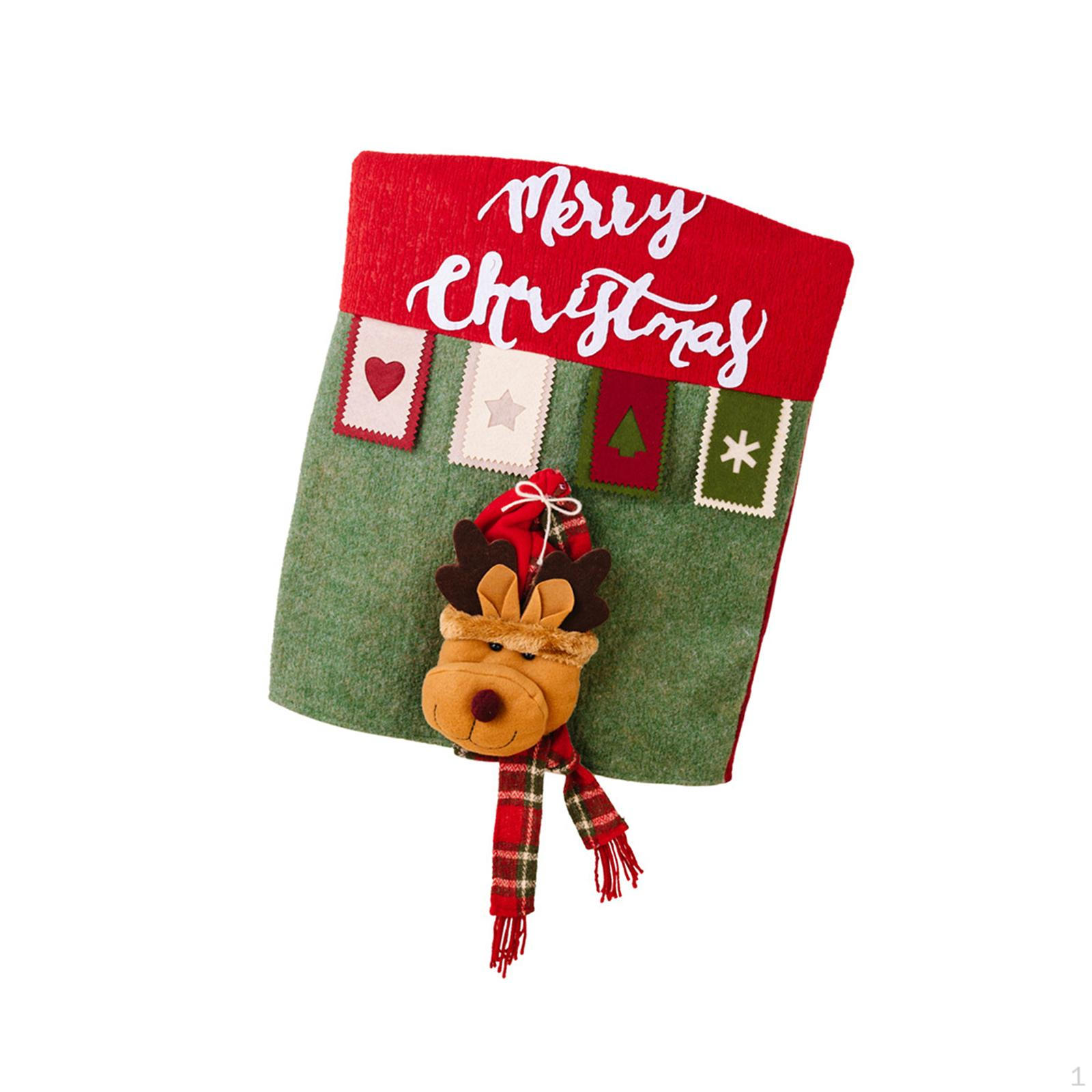Christmas Back Cover Chair Slipcover Banquet Party Favor Homeware Seat Elk