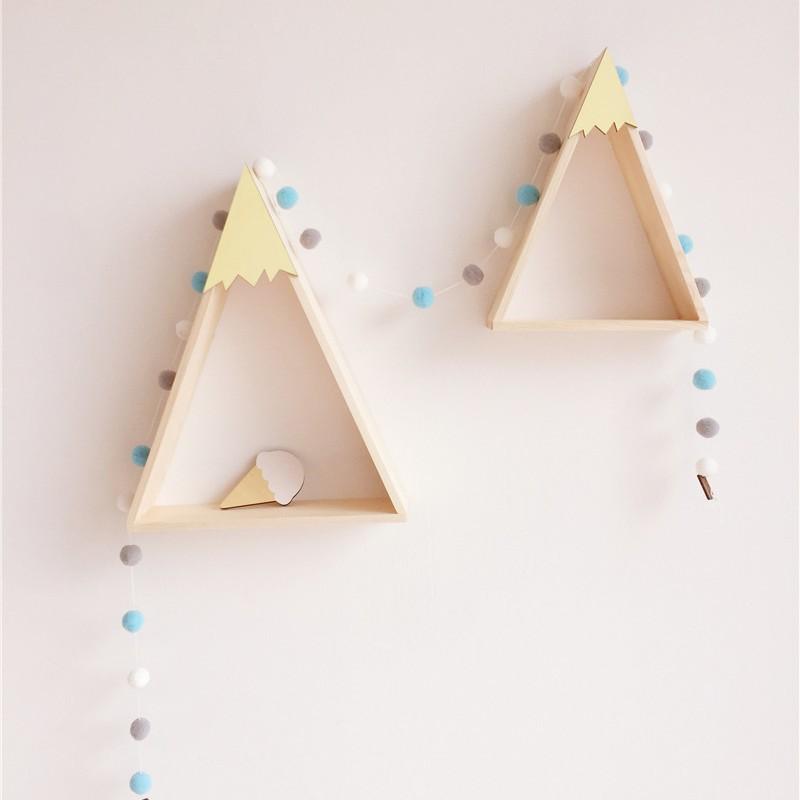 1PC 2.7m/106.29in Colorful Pompom Pendant Garland Nordic Series Wool Felt Ball String Hanging DIY Handmade Home Decor