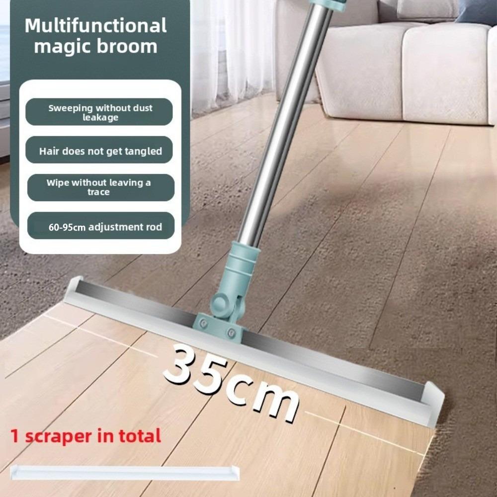

Силиконовый скребок для пола Выдвижной скребок для пола Веник для чистки водяных пятен Волосы Незаменимый Broom-35cm