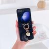 Heart Ring PU Leather Phone Case for Samsung Galaxy Z Flip 6 5 4 3  Flip5 Flip4 Flip3 5G Protective Shockproof Cover