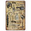 Hairdressing Tools Metal Tin Sign   Retro Vintage Signs Barbershop Wall Art Decor For Salons And Barbershops Gift Bar