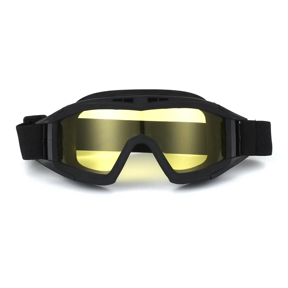 Tactical Goggles Mountaineering Shooting Sunglasses Windproof Sand Control Motocross CS Glasses 3 Lenses Replaceable Motorcycle