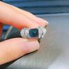 Luxury Zircon Gem Diamond Band Ring with Niche Appeal