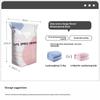 No Pump Vacuum Storage Bags Large Capacity Airtight Reusable Space Saver For Clothes Quilts Closet Organizer