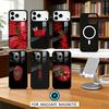 M-Morocco Flag Phone Case Magnetic For iPhone17 16 15 14 13 12 Pro Max For Magsafe Wireless Charging Cover