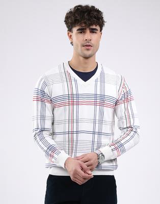 Jersey de cuello en V de manga larga para hombre