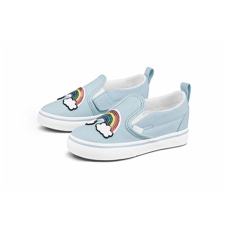 Vans Casual Comfortable Durable Breathable Low-Top Walking Shoes Baby Shoes Blue VN0A348834C