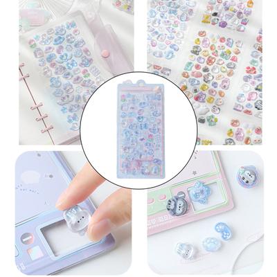 Cartoon 3D Stickers Animal Stickers for Scrapbooks Planner Journals Laptops Phone Case Water Bottle Pen Case Decoration