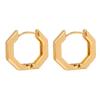 18K Gold Plated Geometric Polygon Earrings - Elegant & Versatile Design