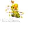 Duck Climbing Stairs Slide Toy with LED Light Music Toddlers Electric Duck Roller Coaster Sliding Race Track Toy with 12 Little Ducks