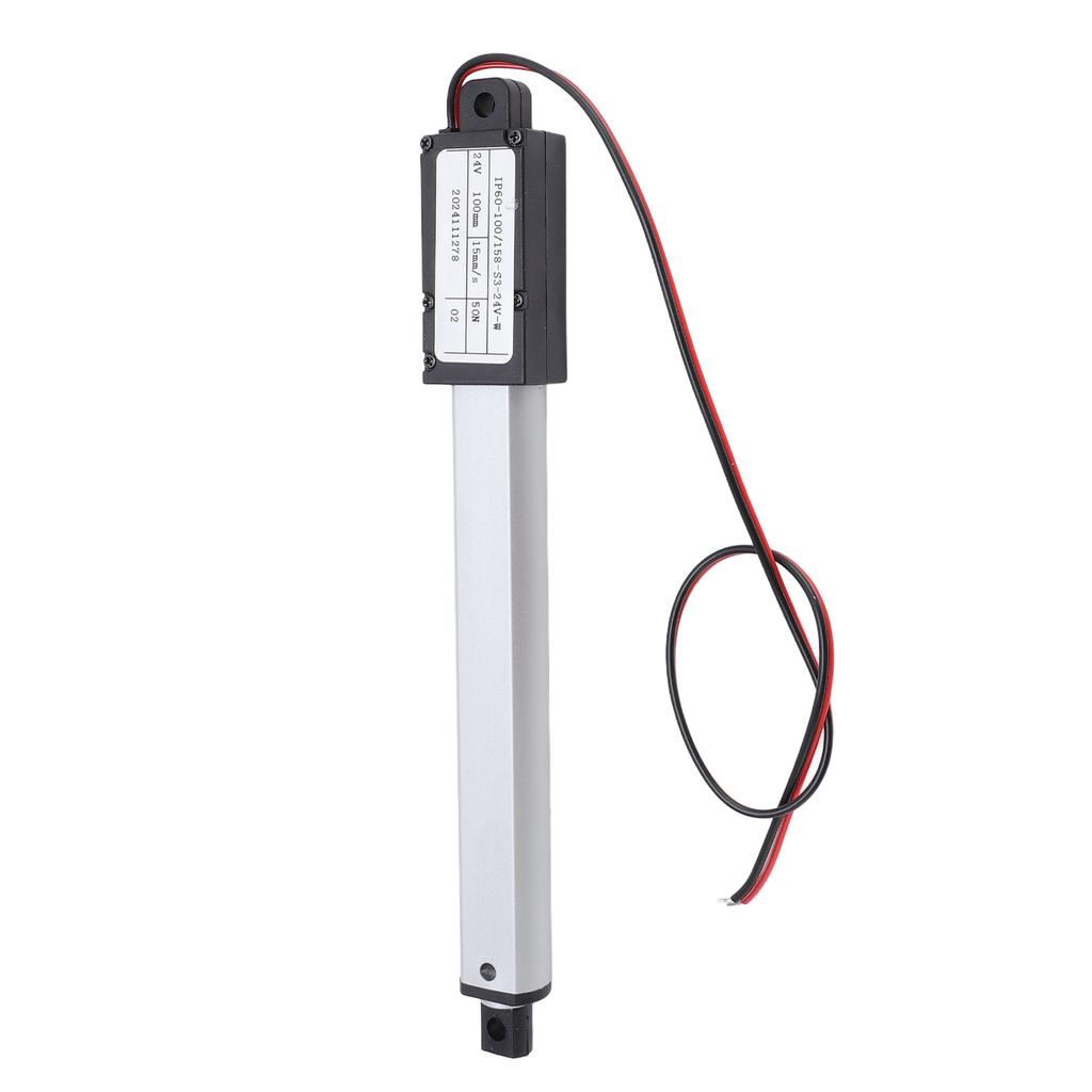Electric Mini Linear Actuator 100mm Stroke 50N DC24V 15mm S for Household Appliances Automotive RV Sofa Robot