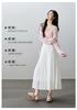 High waisted pleated skirt 2026 spring fashion loose and versatile mid to long A-line umbrella skirt
