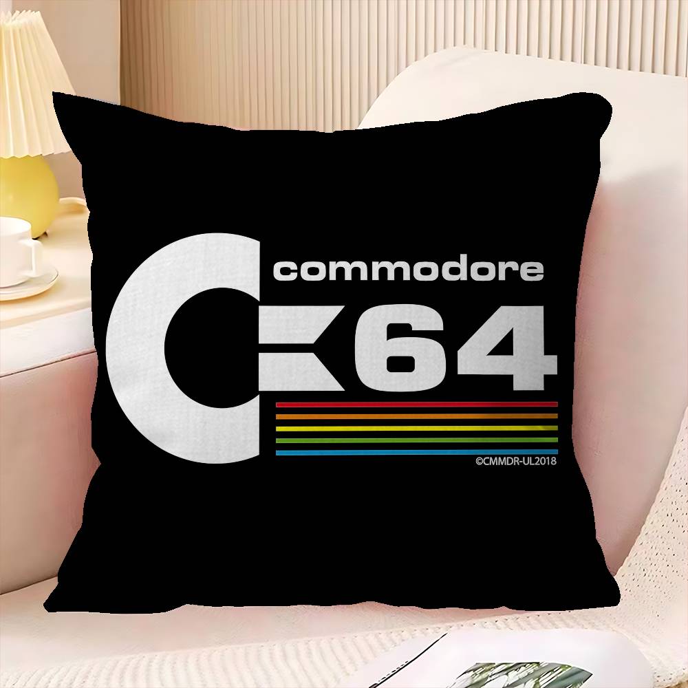 CCommodore Logo Cushion Cover Car Throw Pillow Case For Sofa Car Christmas Gift Xcm Xcm