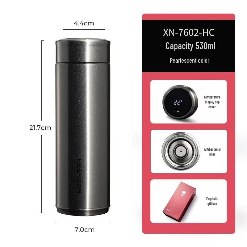 

Heenoor 316L Stainless Steel Smart Insulated Mug