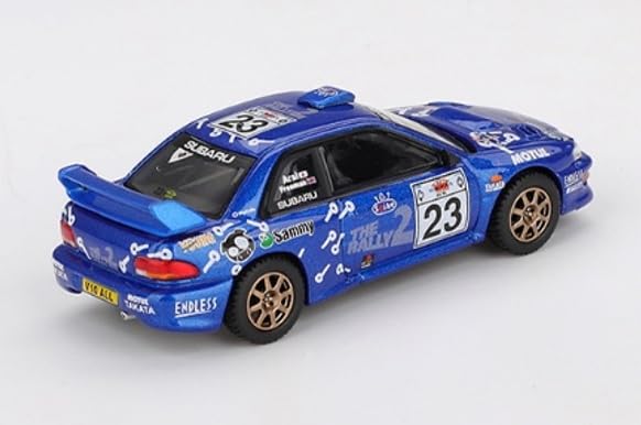 Sunrich MINI GT Scale Subaru Impreza WRC99 Acropolis Rally 2000 Finished Model 1/64 #23 (Left-Hand Drive) MGT01078-L