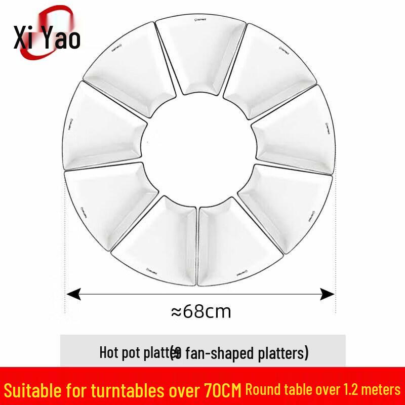 Xi Yao Creative Ceramic Platter Dinnerware Set