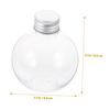 Holibanna 10pcs Clear Spherical Bottles, Light Bulb Drink Bottles, Light Bulb Candy Containers, Yogurt Containers, Plastic Smoothie Bottles, Clear Fak