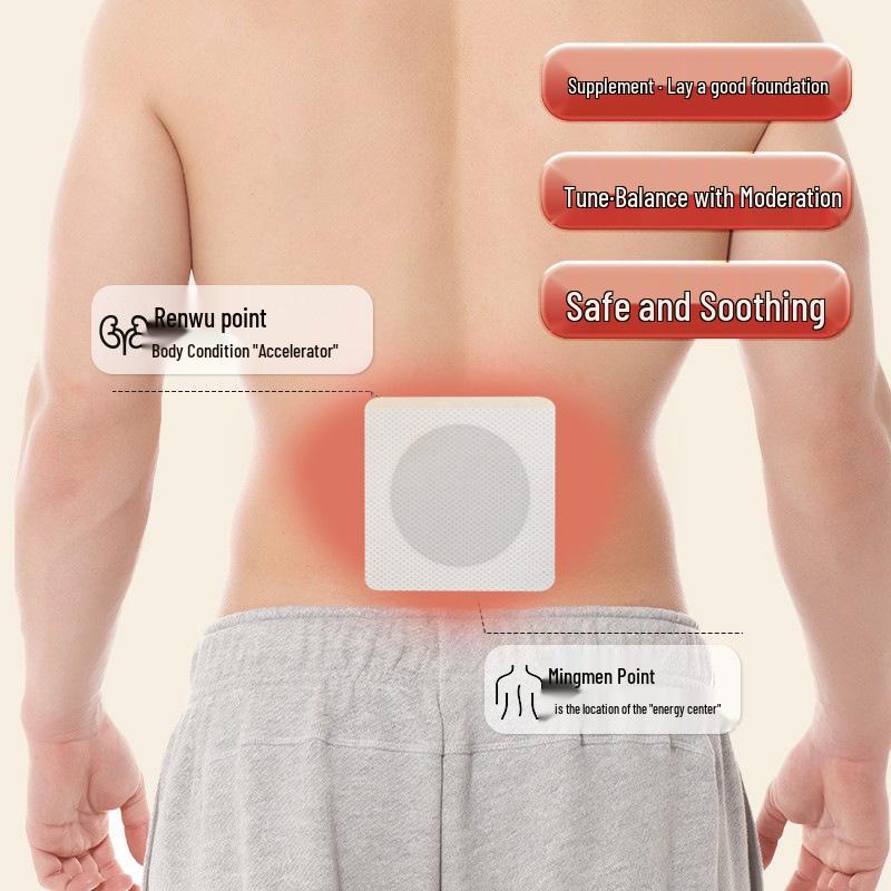 Hong Kong Liuwei Dihuang Moxibustion Patch: Relieve Fatigue with Warm Compress Acupoint Therapy for Health Care.