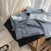 Streetwear Elastic Denim Flare Pants Woman High Waist Wide Leg Pants Vintage Split Jeans Woman Gray Bell Bottom Jeans