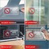Automatic Door Car Sticker 4 × 2 Inches Vinyl Do Not Touch Driver Will Open Warning Sign Self Adhesive Removable Vehicle Taxi Decals Automatic