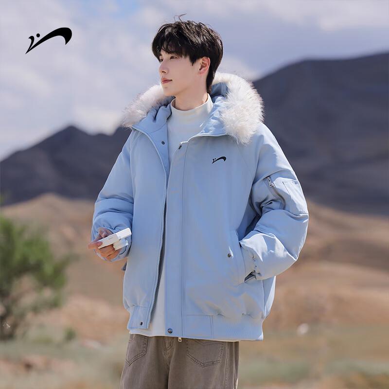 

Guirenniao Men s Hooded Faux Fur Trim Winter Parka Jacket S