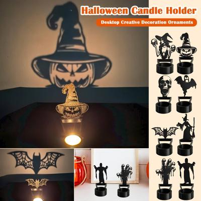 Halloween Ljusstake Skrivbord Kreativ Dekoration Ornament